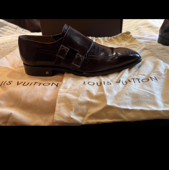 Louis Vuitton-Genuine Mens Dress Shoes-Size 9 (US)-Chocolate Brown - Picture 3 of 12